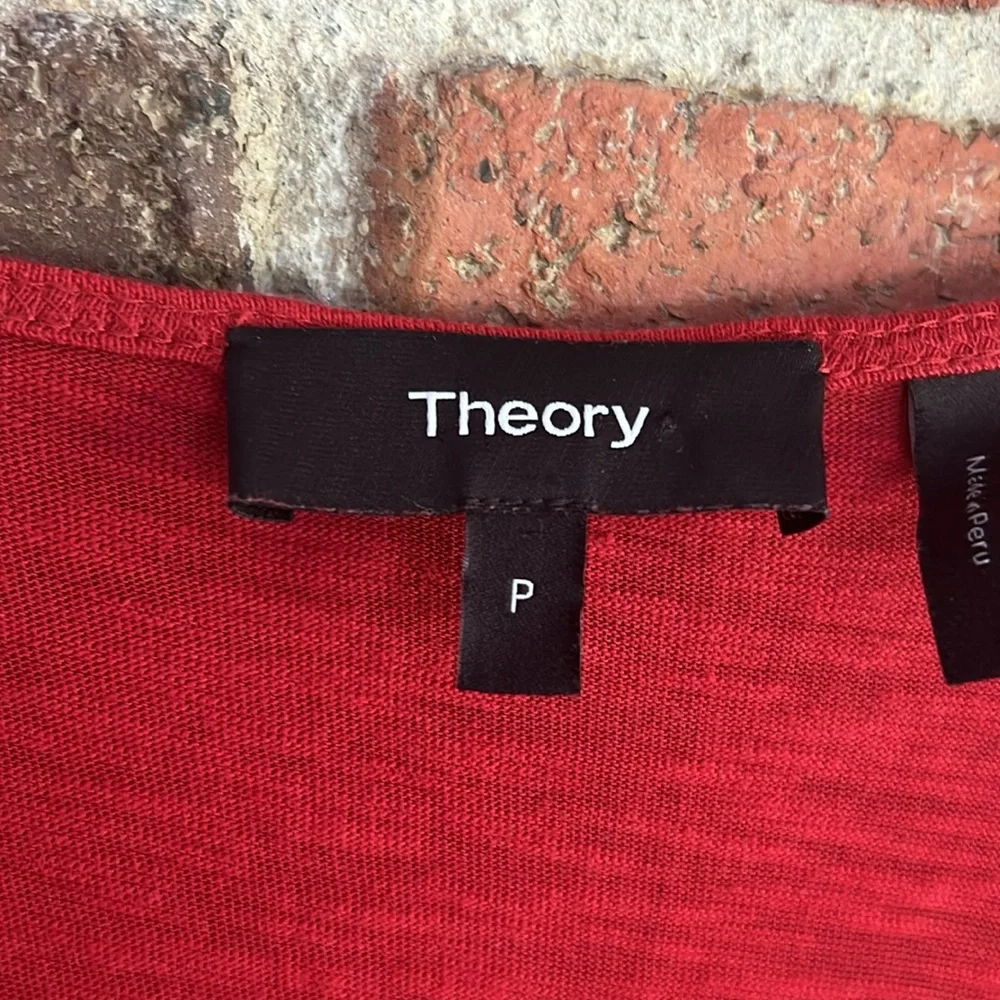 Theory Red Sleeveless Scoop Neck Maxi Sundress - Picture 5 of 7